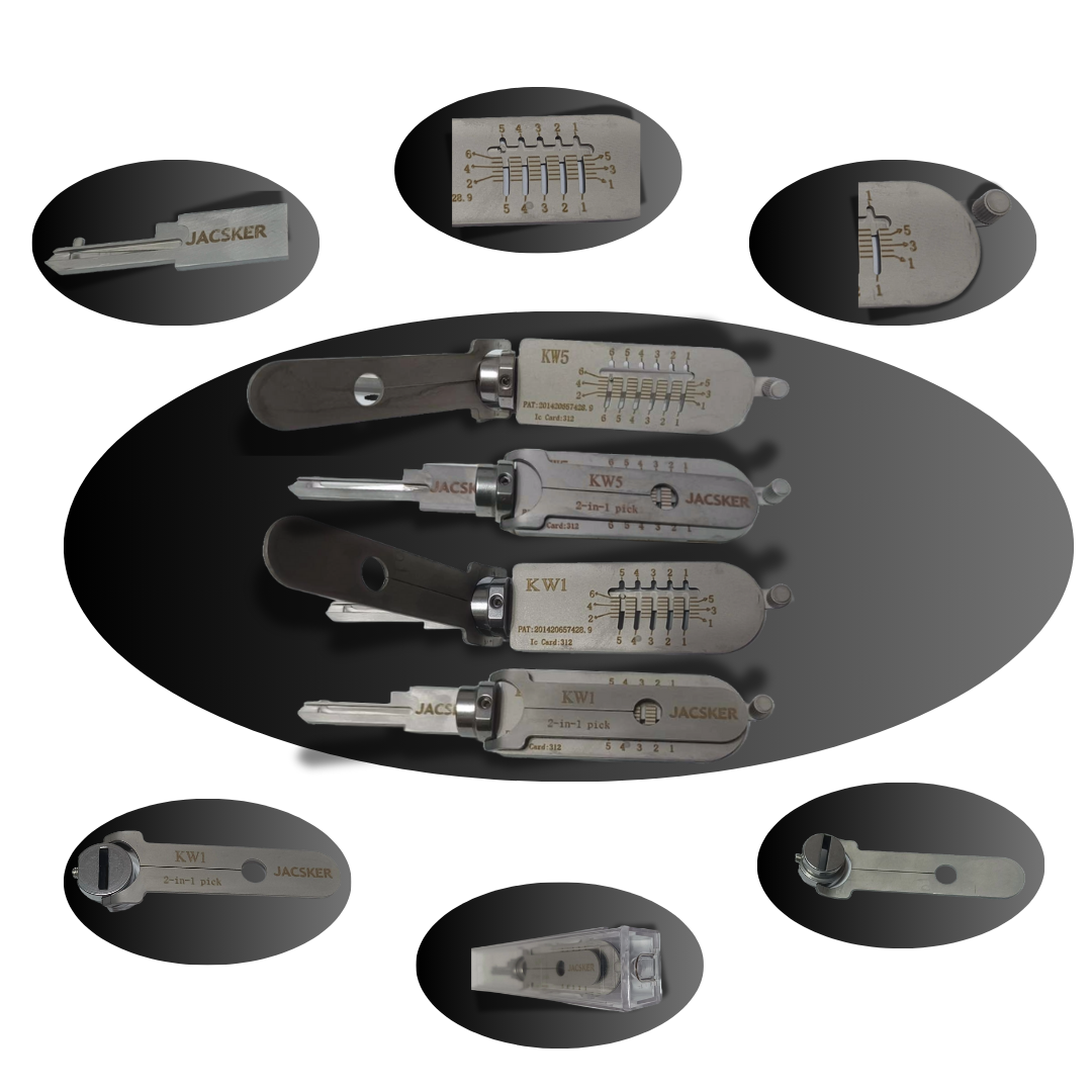 JACSKER KeyMaster KW1 Ganzúa Profesional 2 en 1