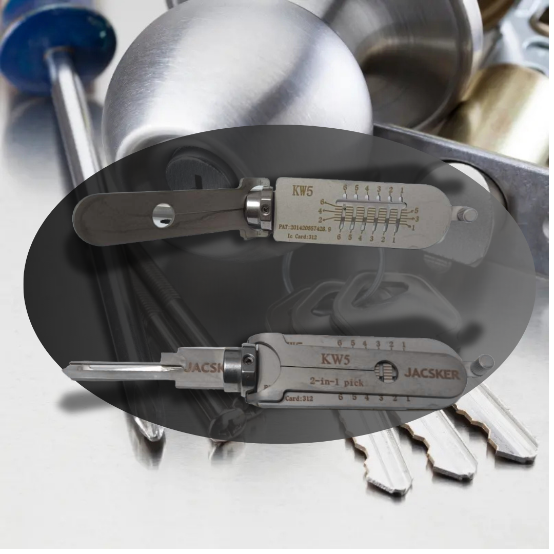 JACSKER KeyMaster KW1 Ganzúa Profesional 2 en 1
