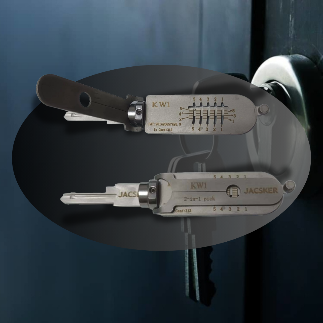 JACSKER KeyMaster KW1 Ganzúa Profesional 2 en 1