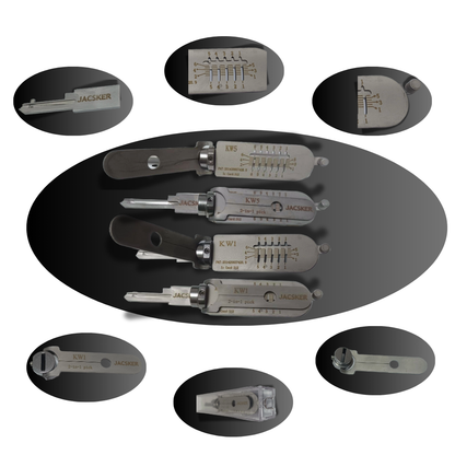 JACSKER KeyMaster KW1 Ganzúa Profesional 2 en 1