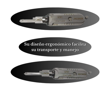 JACSKER KeyMaster KW1 Ganzúa Profesional 2 en 1