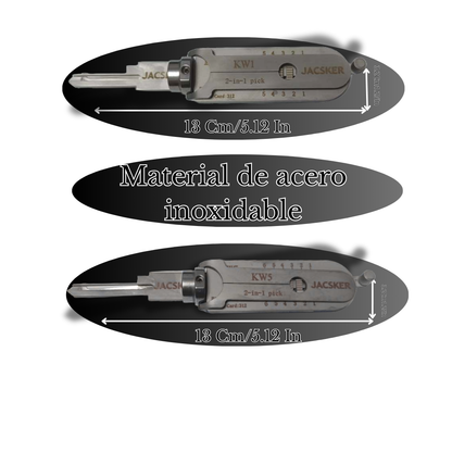 JACSKER KeyMaster KW1 Ganzúa Profesional 2 en 1